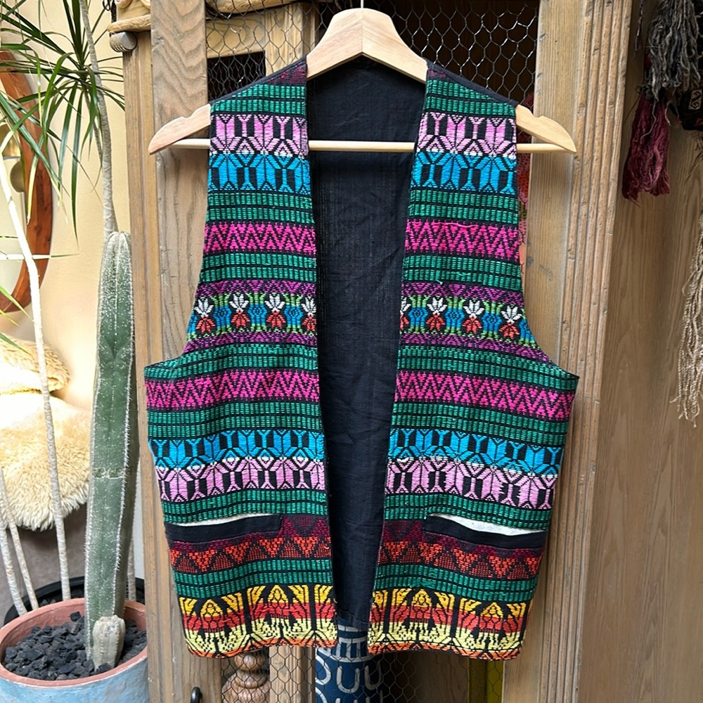 Vintage Guatemalan Embroidered Vest